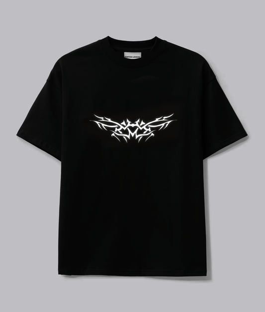 TRIBAL T-SHIRT | BLACK / Reflective 3M